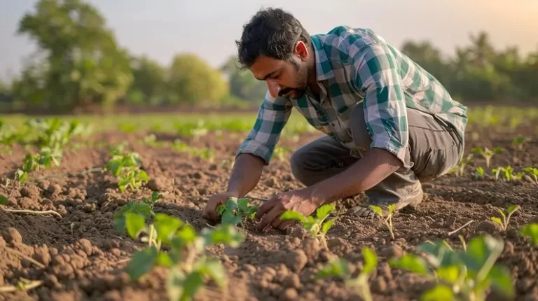 How can farmers keep soil healthy in a natura..