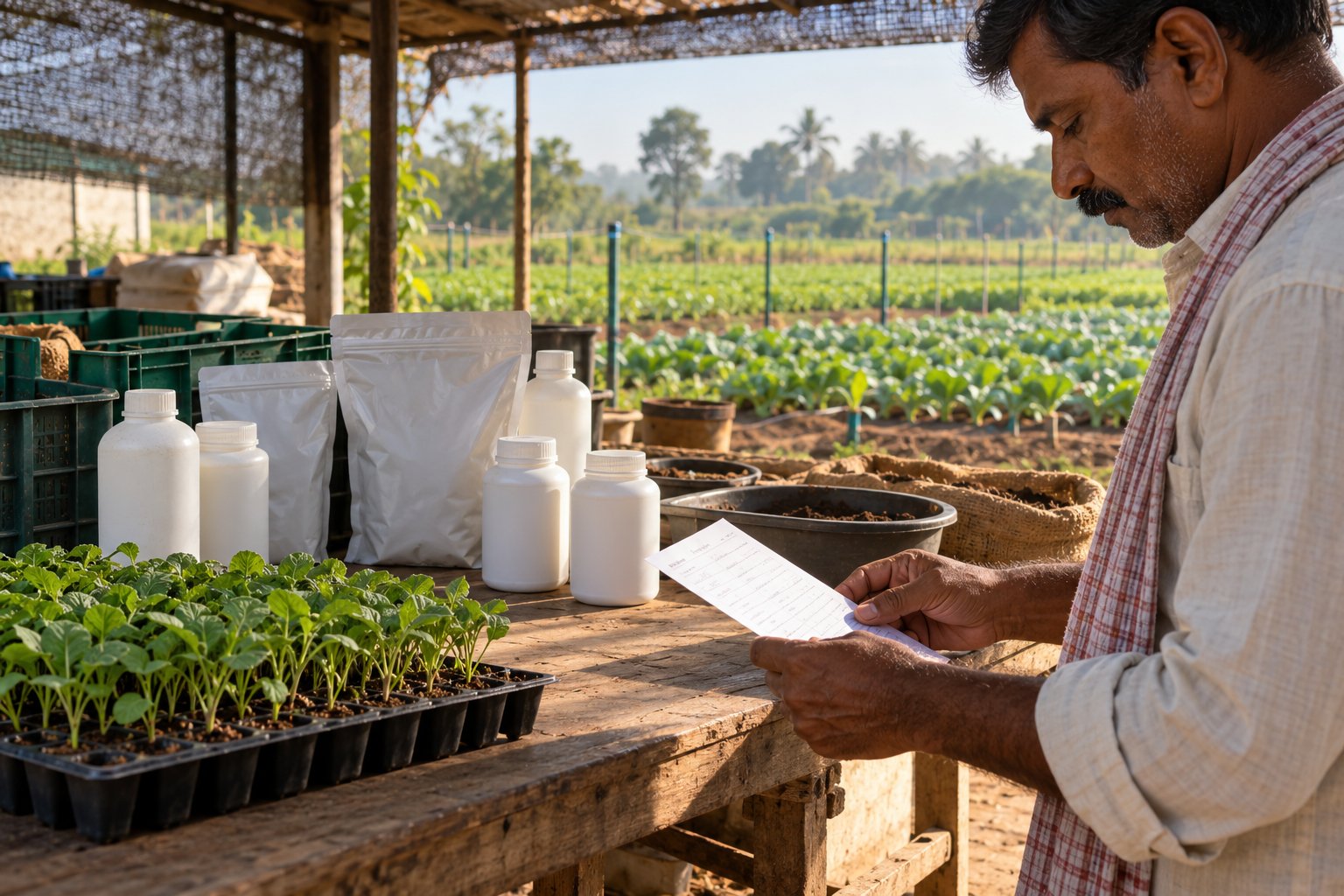 Biofertilizer Storage and Application: Farmer..