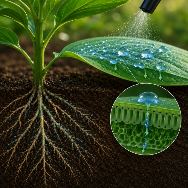 Underground soil cross-section view